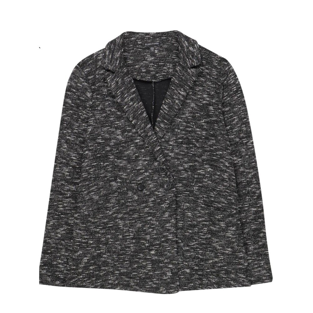 Eileen Fisher Tweedy Organic Cotton Knit Jacket 1X